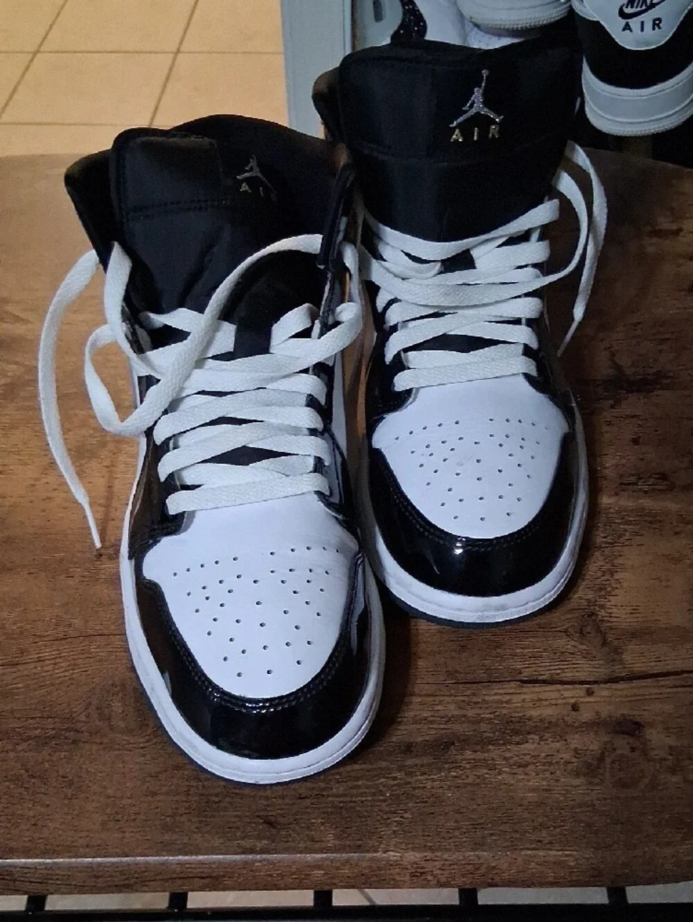 Jordan Men’s High-Top Sneakers - White & Black